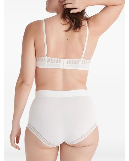 Eres White Paulette Graphic Bra