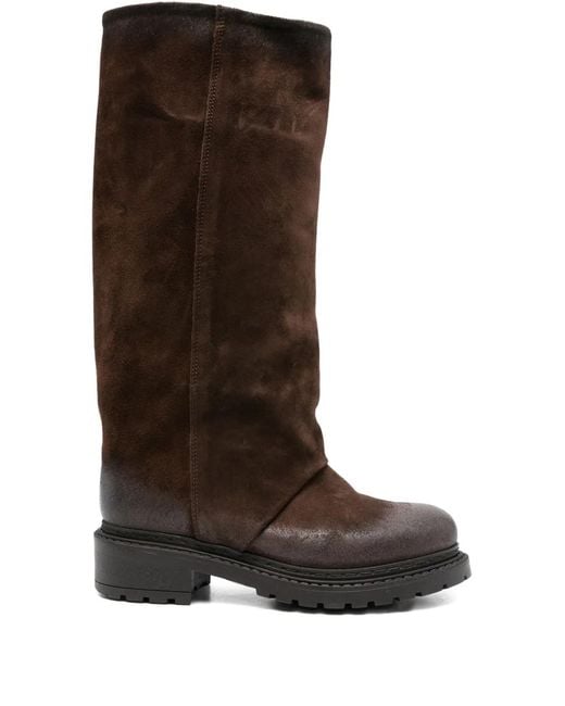METISSE Brown 40Mm Slouch Knee-High Boots