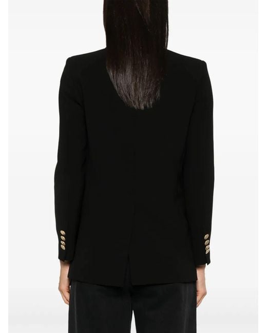 DR. HOPE Black Double-Breasted Blazer