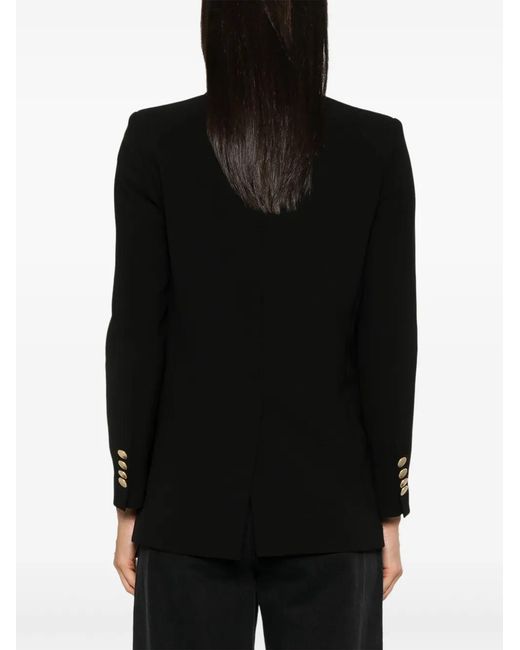 DR. HOPE Black Double-Breasted Blazer
