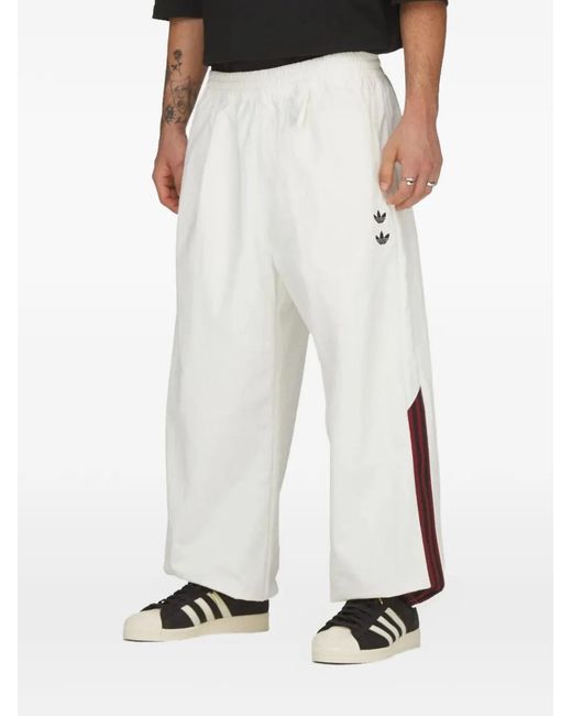 Adidas White X Willy Chavarria Logo-Print Track Pants