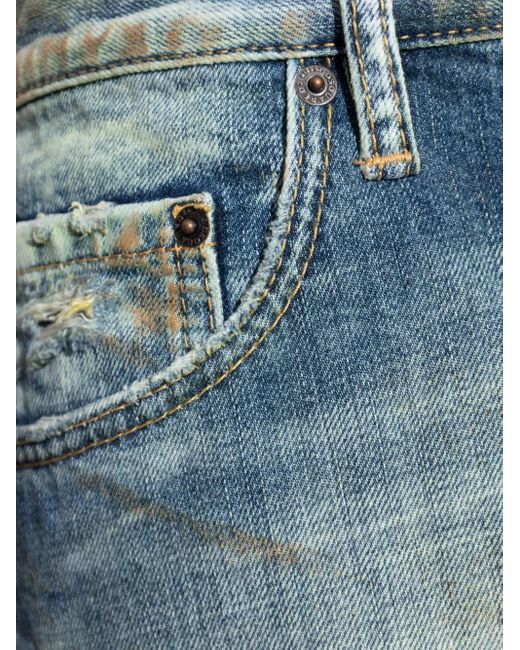Vaqueros De Algodón Con Parche DSquared² de hombre de color Blue