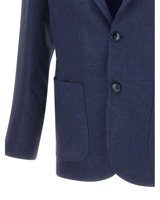 Blazer Lello Barba Napoli pour homme en coloris Blue