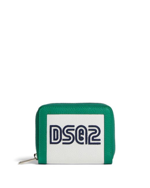 DSquared² Portemonnaie mit Logo-Stickerei in Green für Herren