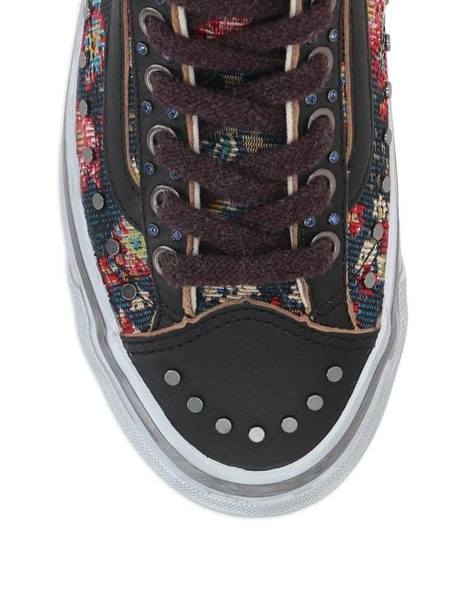 Vans Gray Old Skool 36 Vibram Floral Sneakers