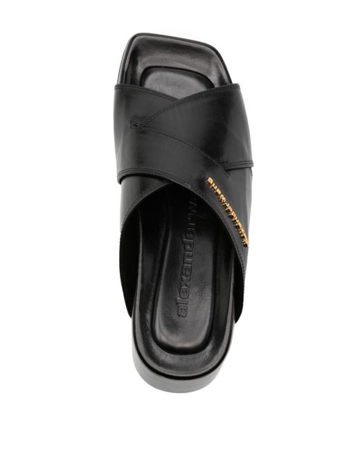 Sandales Float 70 mm à plateforme Alexander Wang en coloris Black