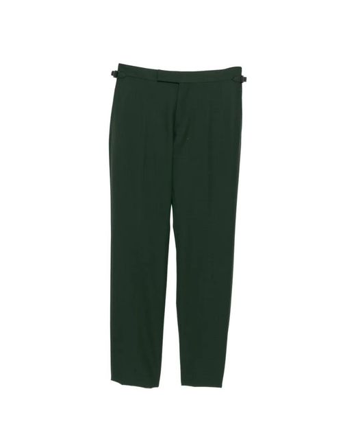 Tom Ford Green Pantalon En Laine for men