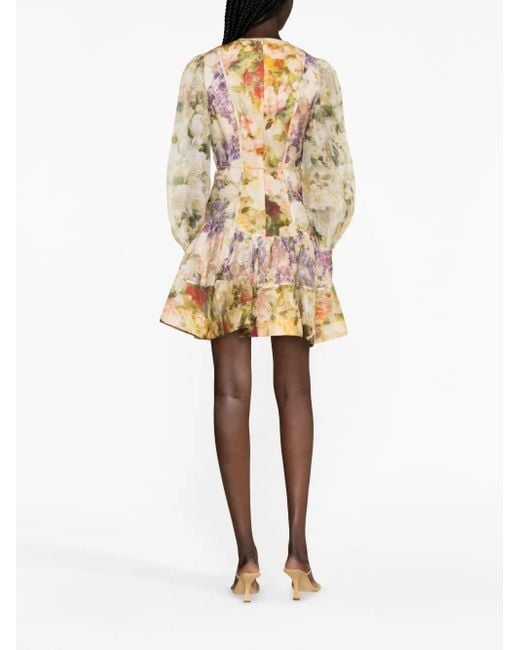 Zimmermann Mini-Jurk in het Metallic