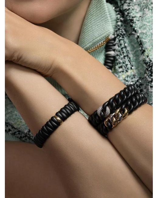 ’ROBERTO DEMEGLIO Gray Artiglio Stretch Bracelet