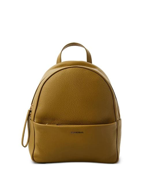 Coccinelle Green Textured-Finish Backpack