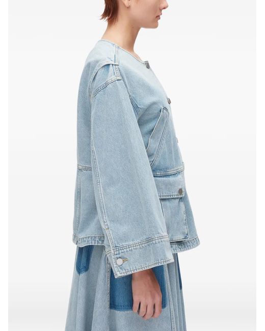 3.1 Phillip Lim Blue Flap-Pocket Jacket