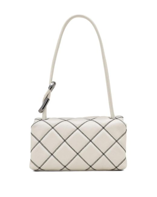Marc Jacobs White The Bi Color Quilted Leather Dual Shoulder Bag