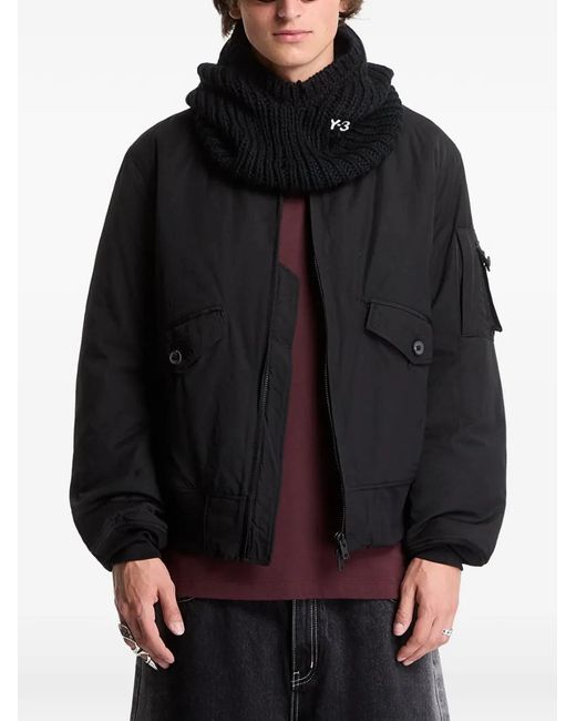 Y-3 Black Veste Bomber Zippée