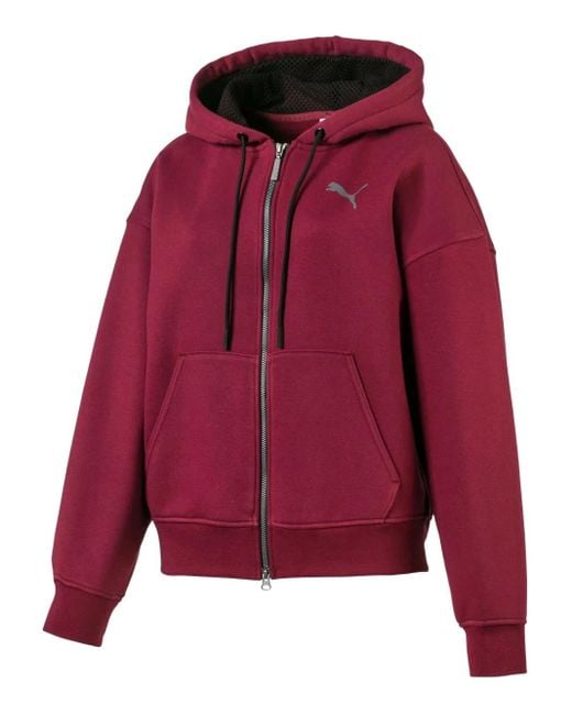 PUMA Red Full Zip Hoodie