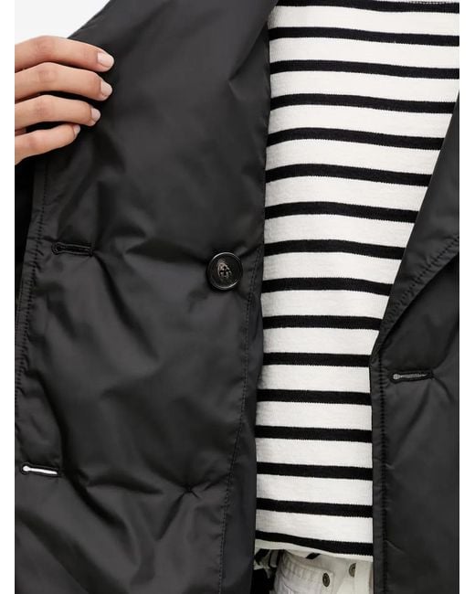 Marc O' Polo Black Double-Breasted Padded Jacket