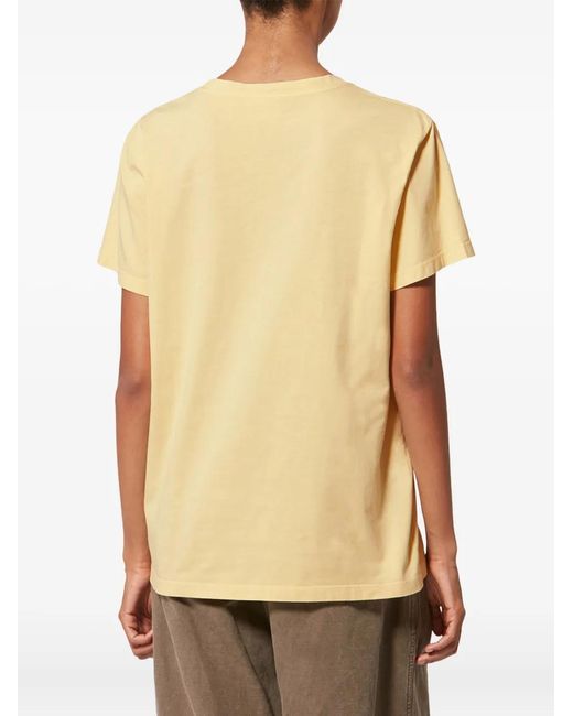 Isabel Marant Yellow Aby Crew-Neck T-Shirt