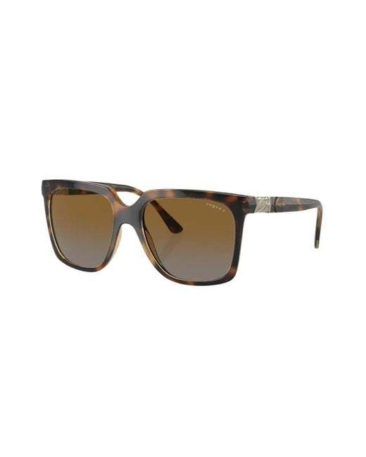 Vogue Eyewear Brown Tortoiseshell-Effect Square-Frame Sunglasses