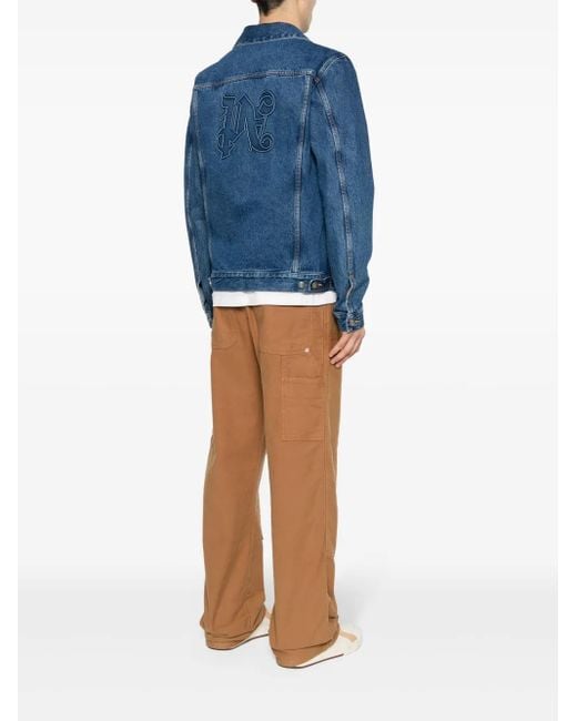 Palm Angels Blue Jackets for men