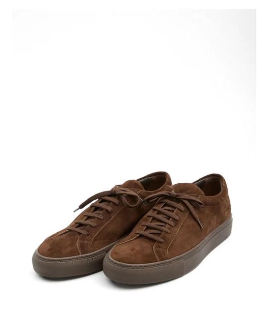 Common Projects Brown Sneakers Achilles Suede for men