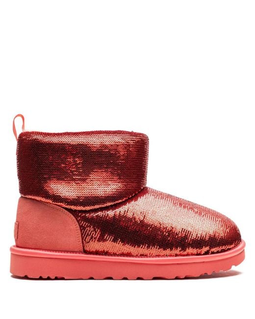 Ugg Red Classic Mini "Starfish" Boots