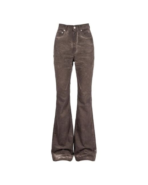 Rick Owens Brown Bolan Bootcut Jeans