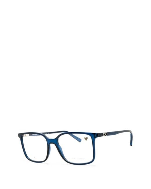 Ferragamo Eyewear Black Rectangle-Frame Glasses for men