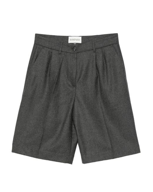 Eric Bompard Geplooide Shorts Met Zijzakken in het Gray
