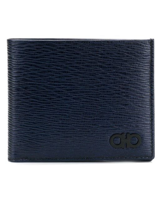 Ferragamo Blue Revival Gancini Wallet for men