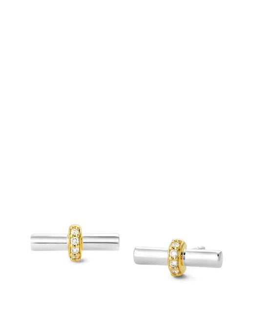 Dinny Hall White My World T-Bar Stud Earrings