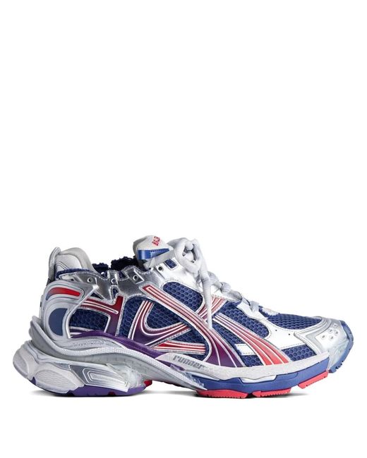 Balenciaga Blue Gradient Runner Sneakers for men