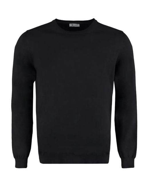 メンズ THE (Alphabet) コットン プルオーバー Black
