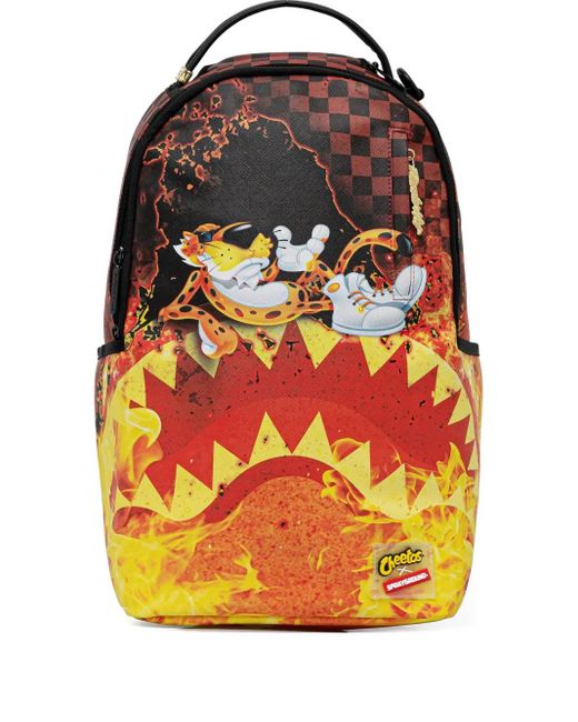 Sprayground Gray X Cheetos Tiger-Print Backpack