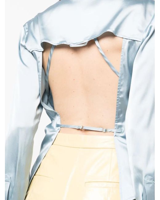Jacquemus Blue La Chemise Mentalo Shirt