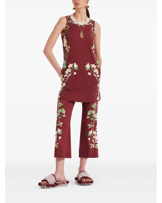 LaDoubleJ Red Tunic-Style Top