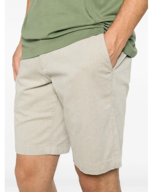 Marc O' Polo White Micro-Patterned Tailored Shorts for men