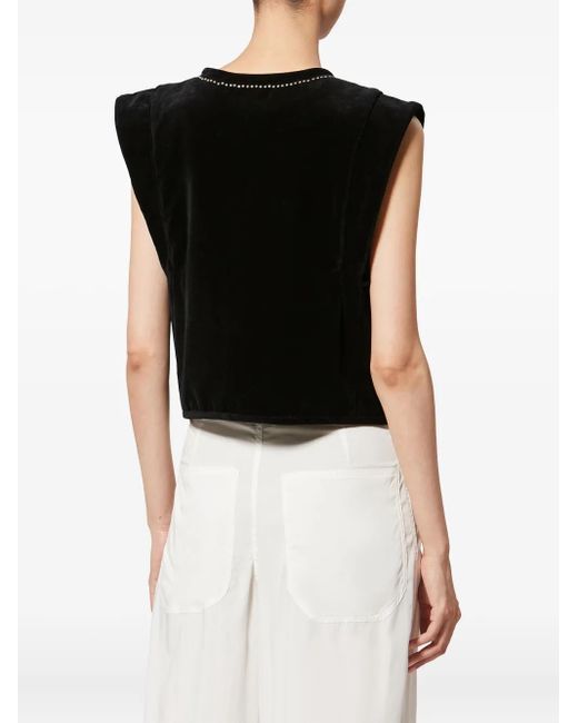 Isabel Marant Black Poppy Studded Gilet