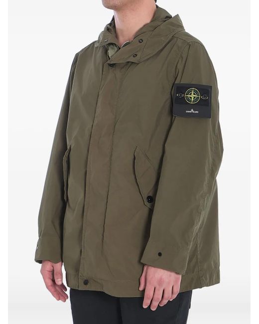 Stone Island Green Lightweight Parka for men