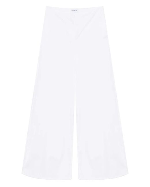 Marella Pleated Trousers White