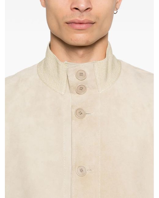 Salvatore Santoro Natural Veste À Poches Boutonnées for men