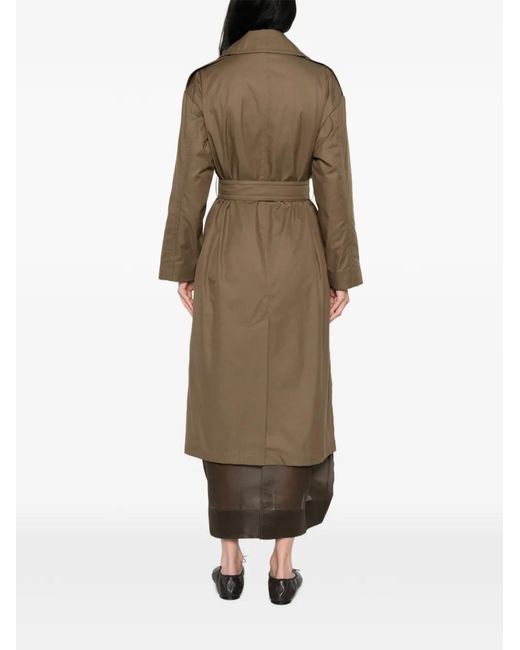 Max Mara Natural Double-Breasted Belted Coat
