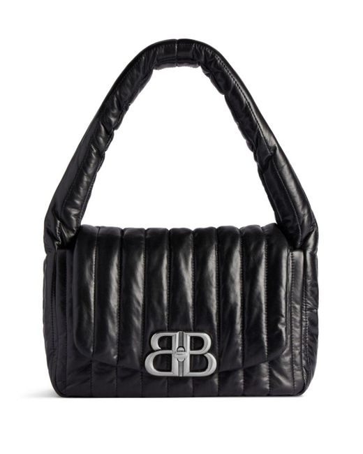 Balenciaga Black Small Monaco Shoulder Bag