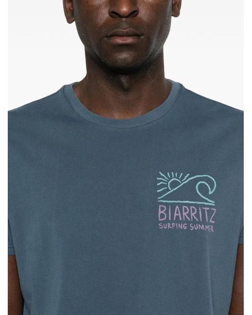Bowery Supply Co. Blue Graphic-Print T-Shirt for men