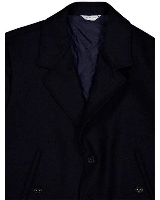メンズ Boglioli シングルジャケット Blue