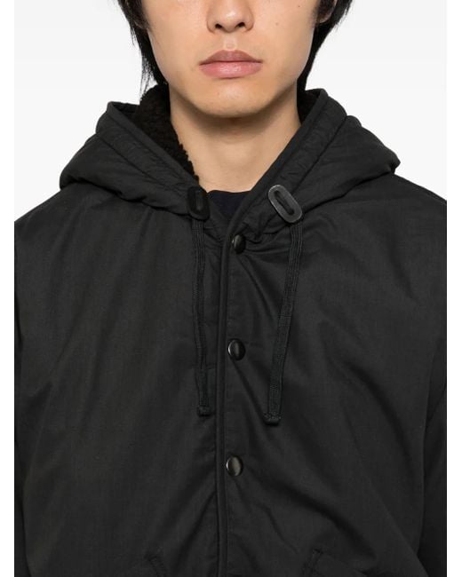 Universal Works Black Reversible Hooded Jacket for men
