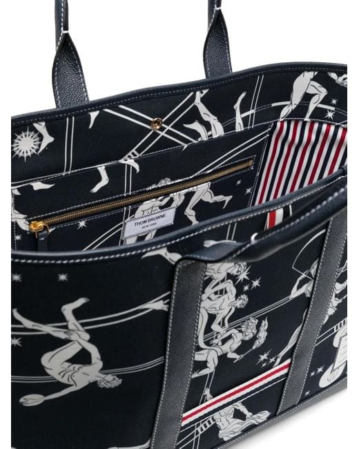 Thom Browne Medium Tool Tote Bag in Black | Lyst