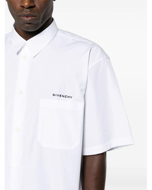 メンズ Givenchy ロゴ シャツ White