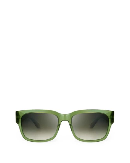 Bugatti Green Square-Frame Gradient Sunglasses