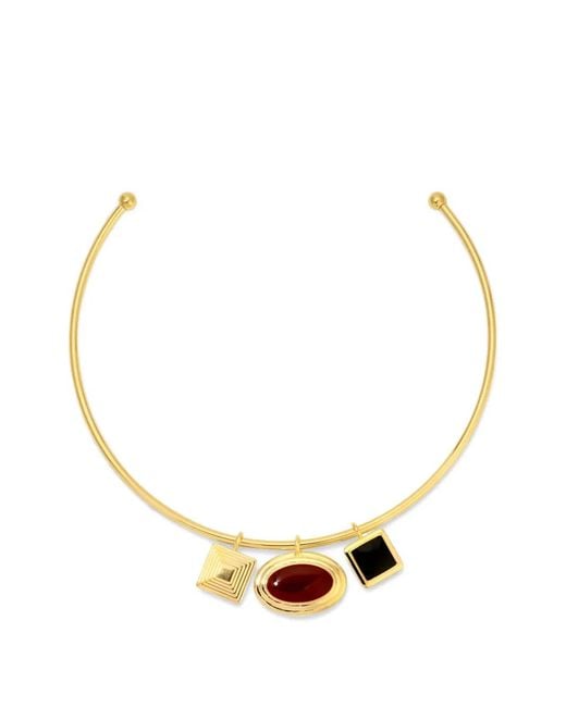 Heaven Mayhem Metallic Solene Charm-Detail Choker Necklace