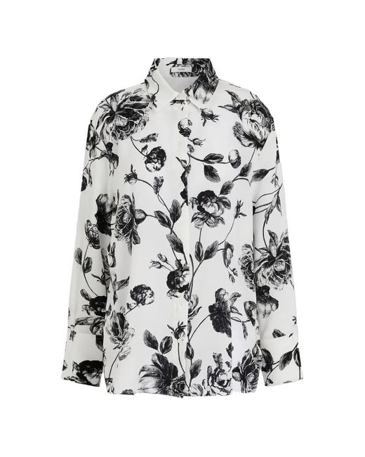 Erdem White Floral Shirt