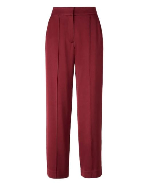 Pantalon En Laine À Design Plissé Jonathan Simkhai en coloris Red